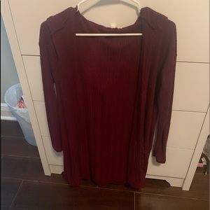 American Eagle Red Cardigan